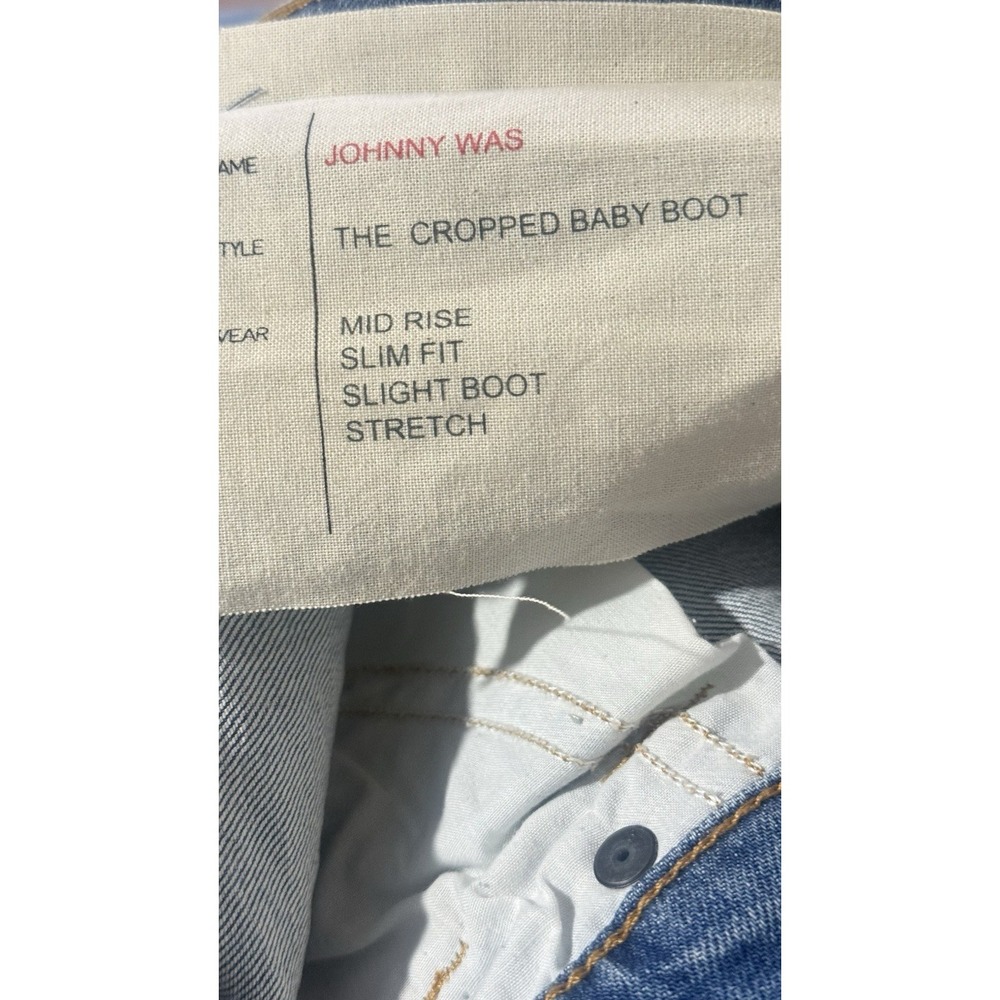 Johnny Was Mid Rise Slight Boot Embroidered Size 32 - Picture 8 of 8